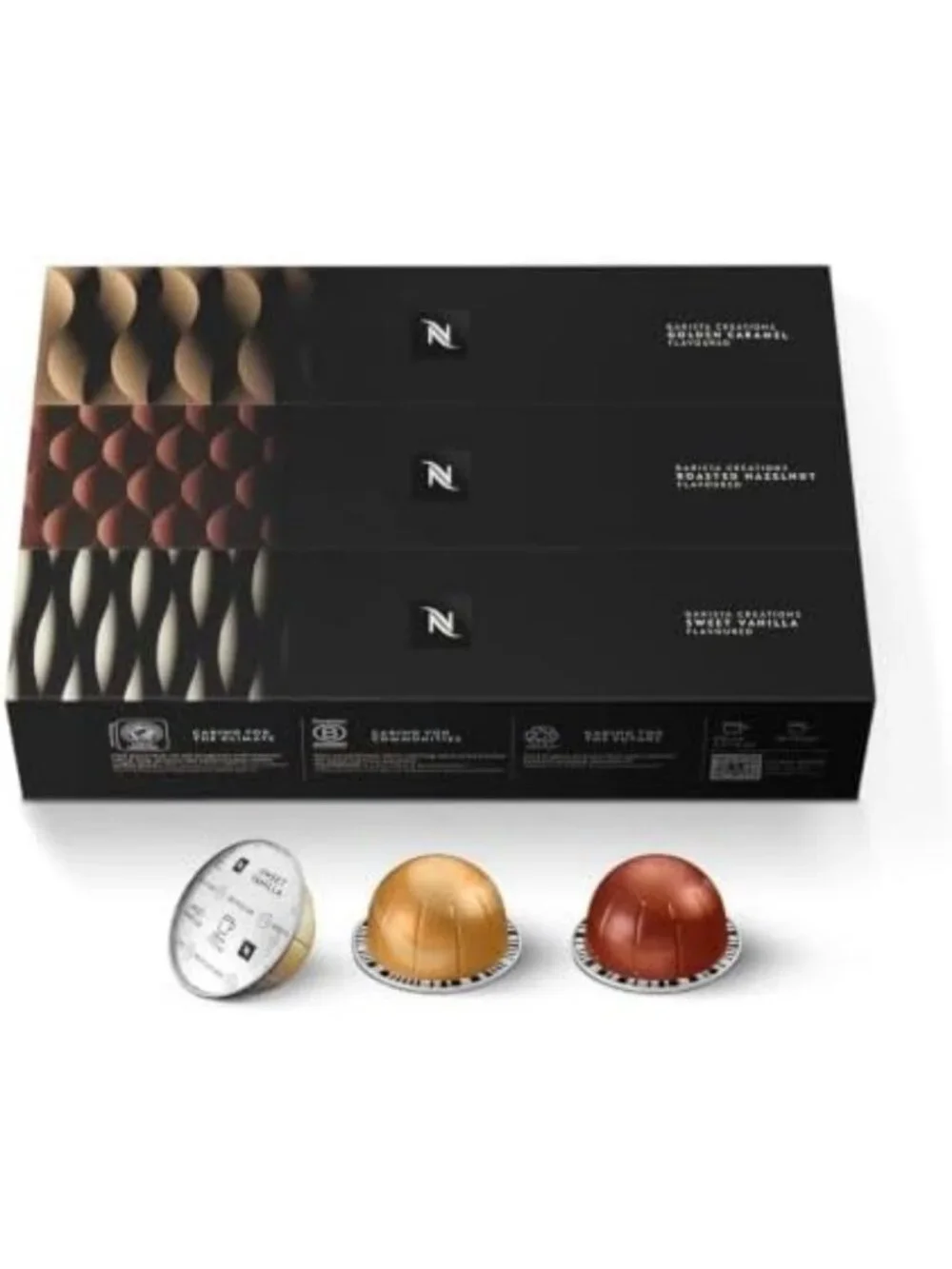 Medium Roast Coffee Pods, 30-Count Barista Flavored Pack for Nespresso Vertuo